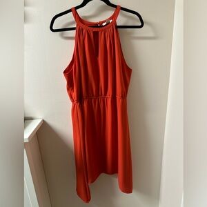 Loft Elastic Waist Halter Dress Size L